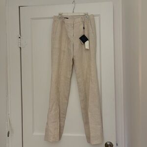 NWT brooks brothers Catherine Fit Pants in Linen - Size 0